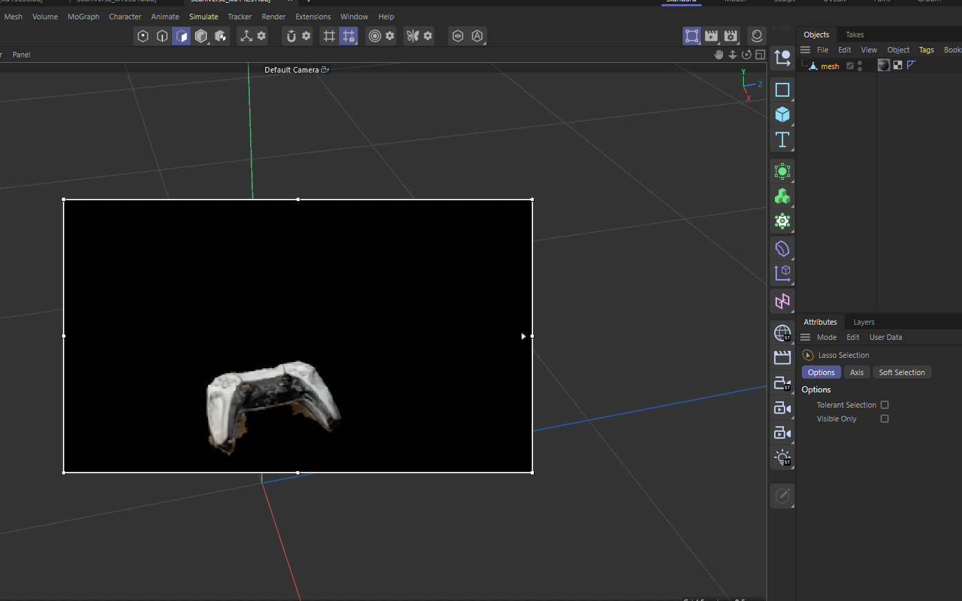 Activity 2 Scaniverse and Cinema 4D proccess work